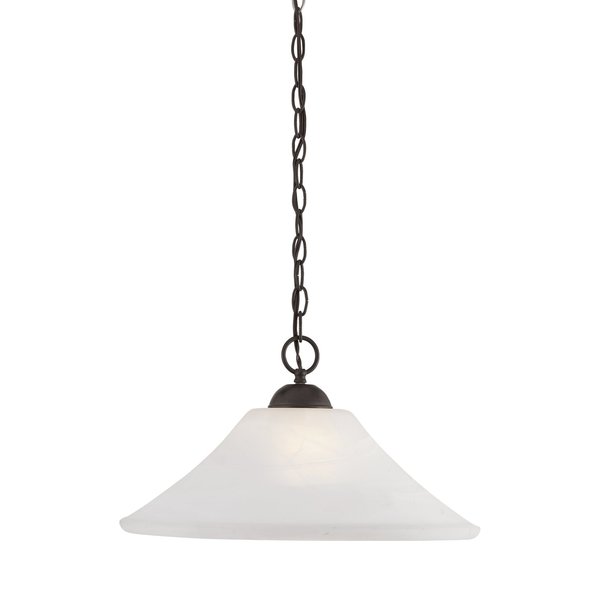 Thomas Elipse 18'' Wide 1Light Pendant, Painted Bronze SL820063